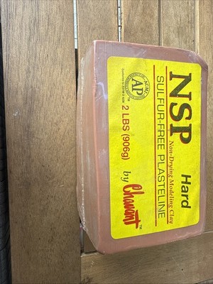 NSP Hard - 2 Lbs. Professional Oil Based Sulfur Free Sculpting Clay - Brown