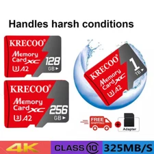 128GB 256GB 1TB Micro SD Card Memory Card TF Card with Free Adapter High Speed