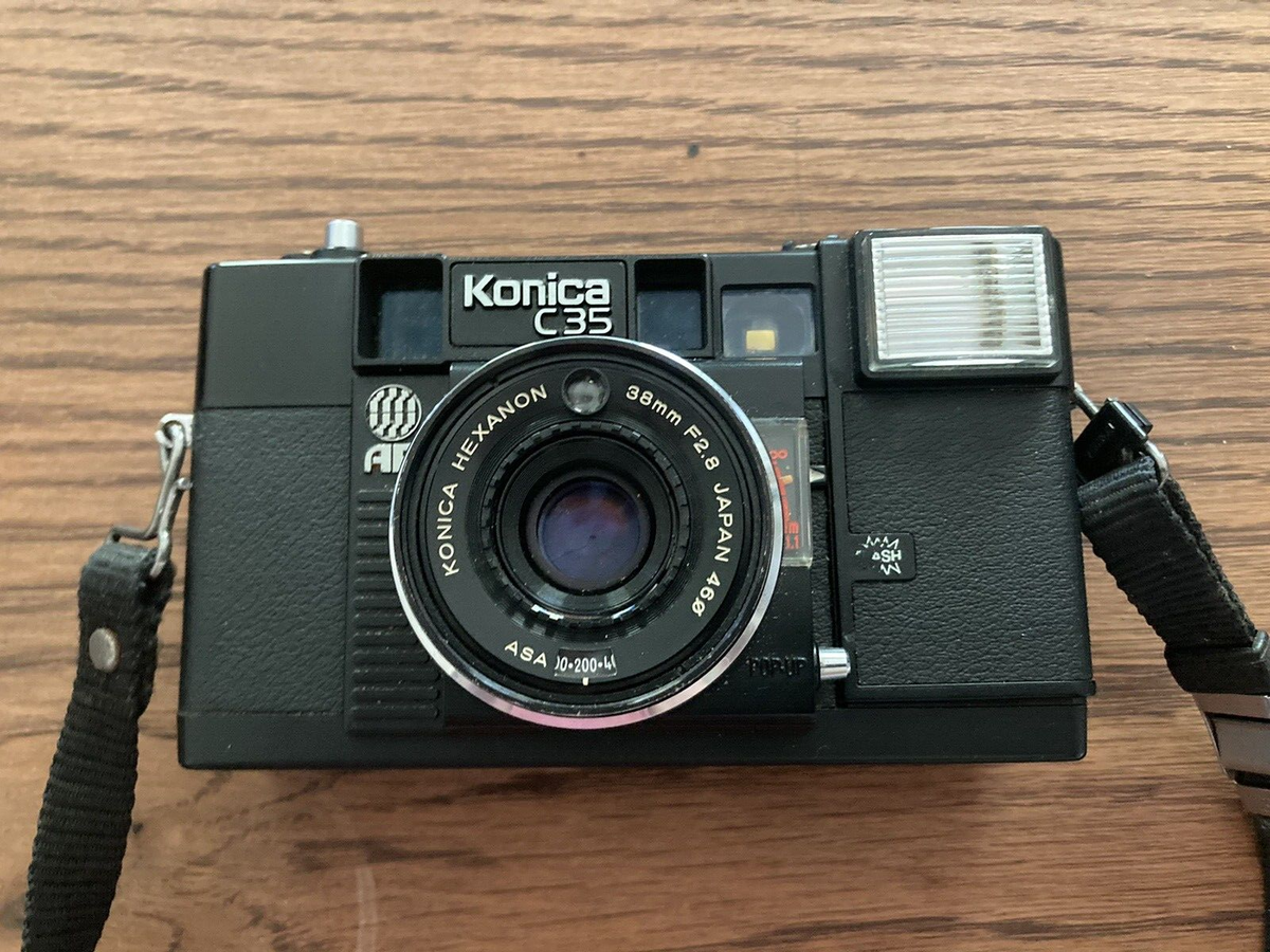 Konica C35 AF Point & Shoot Film Camera 38mm F2.8 Hexanon