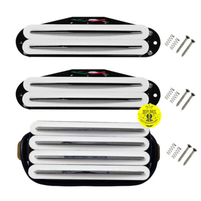 for Strat Electric Guitar Pickups SSH Hot Rail Humbucker Magnet Ceramic Set of 3