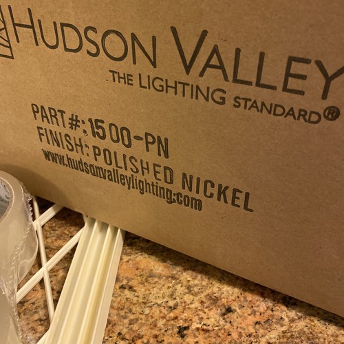 Hudson Valley Lighting 1500 Sovereign 1 Light 16" Tall Wall -Nickel STILL IN BOX - Picture 8 of 10