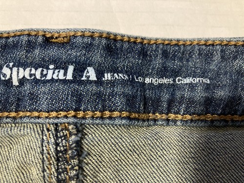 Special A Gr. S Jeans Mini Stretch distressed ausgefranster Saum Denim Jeansrock - Bild 7 von 10