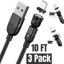Magnetic USB Fast Charger Cable Charging Adapter Cord For iPhone 13 12 11 XR 8 X