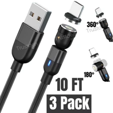 Magnetic USB Fast Charger Cable Charging Adapter Cord For iPhone 13 12 11 XR 8 X