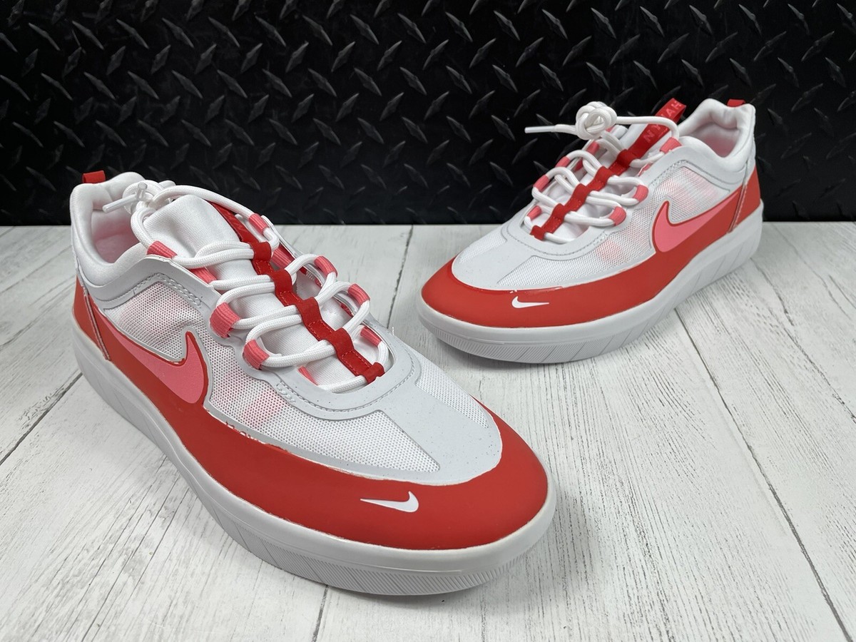 Nike SB Nyjah Free 2 'White Lobster Pink Gaze' Men's Size 10