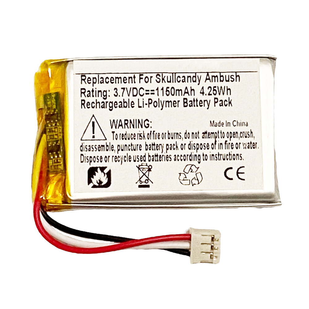1150mAh FT822132P Battery Replacement for SkullCandy Ambush