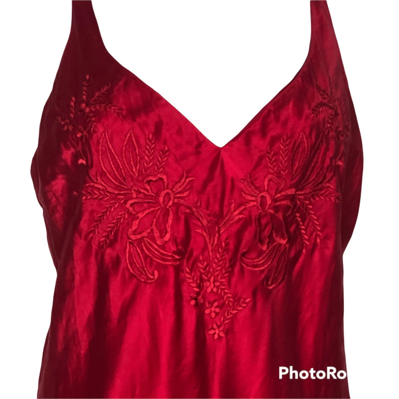 UNDERCOVER Abito Victoria’s Secret rosso seta slip taglia small camicia vintage etichetta oro