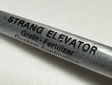 Vintage Strang Nebraska Elevator Company Grain Fertilizer Farming Ag Farmer Pen