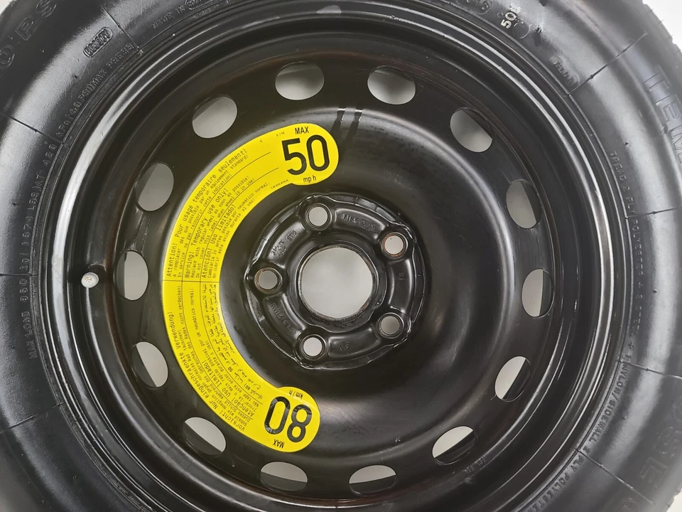 Neumático de repuesto 16" para Volkswagen Jetta 2012-2023 OEM donut genuino Foto 2 de 4