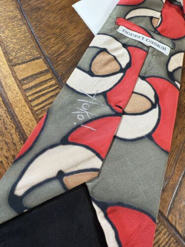 👔❤️ ROBERT DASKAL TRAJE ARTE PINTADO A MANO CORBATA ENVÍO GRATUITO 👔❤️ - Imagen 4 de 6