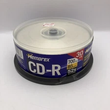 Memorex CD-R 28 Present Out Of 30 Pack 700 MB 80 Minutes 52x Multi Speed