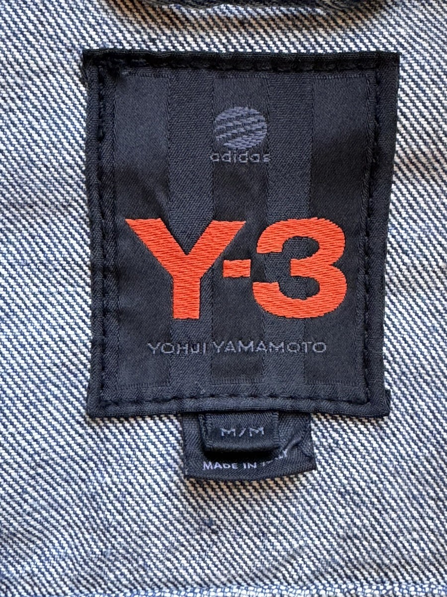 イタリア製 Y-3 Yohji Yamamoto ロゴパッチ デニム ジャケット Yohji Yamamoto デニムジャケット | ブラック | FARFETCH JP