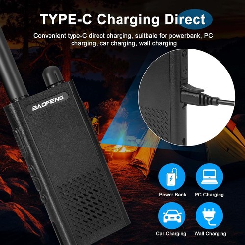 Baofeng T26 Walkie Talkies Long Range Rechargeable Battery Two Way Earpieces VOX - Picture 9 of 12