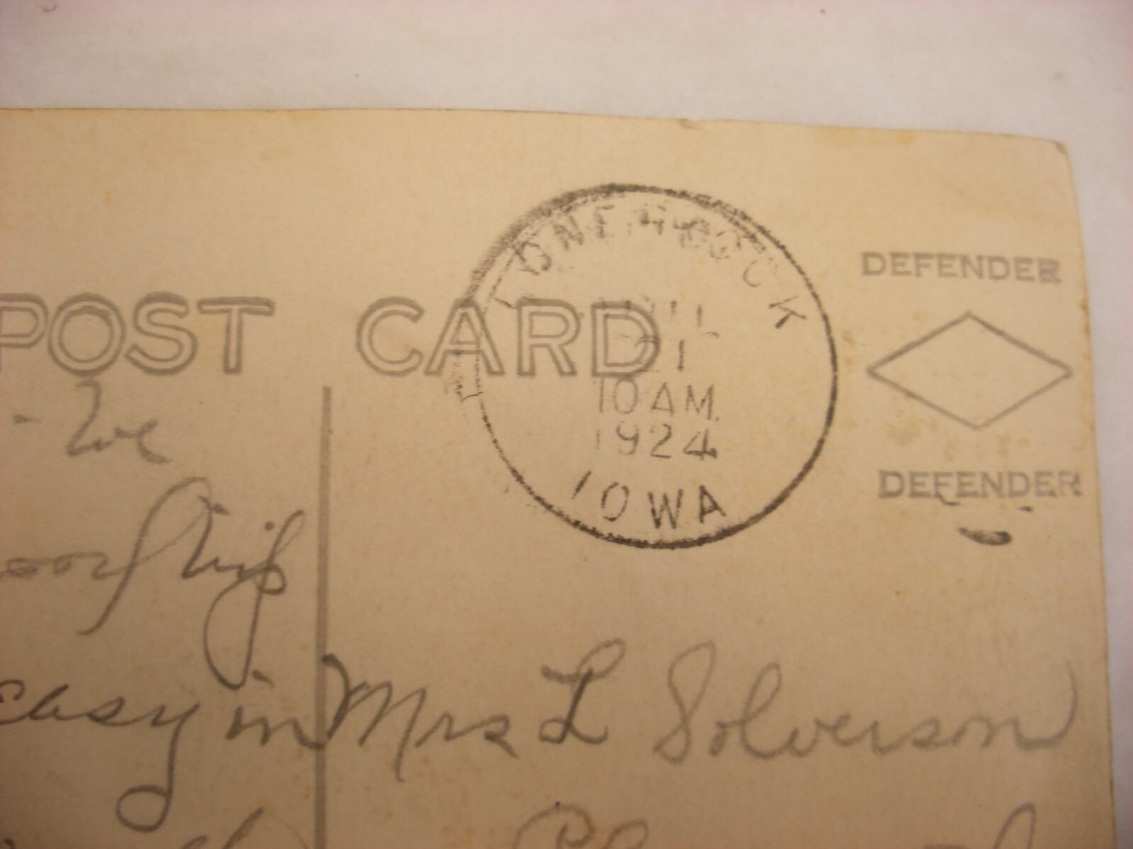 Real Photo Postcard RPPC Consolidated School Swea City Iowa IA 1924