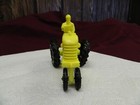 VTG Ohio Art Yellow Farm Tractor Black Wheels Plastic 6x4” 1959 Toy — photo 3
