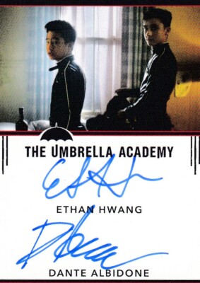 Umbrella Academy Dual Autograph Trading Card Ethan Hwang and Dante ...