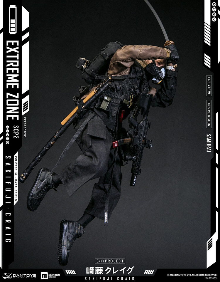 DAMTOYS EBS001 エクストリームゾーン サムライ 崎藤クレイグ DAMTOYS 1/6 EBS001 エクストリームゾーン サムライ 崎藤