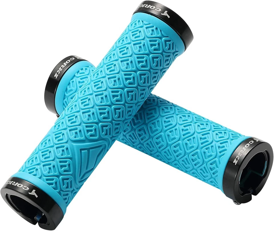 Punhos de mountain bike, trava dupla em alças de guidão de bicicleta para MTB, downhill - Imagem 2 de 4