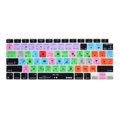 XSKN Logic Pro Shortcuts Keyboard Cover for 2020 Macbook Air 13.3 with Touch ID