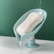 Bathroom Shower Soap Holder Leaf Shape Soap Box Drain Soap Holder Box