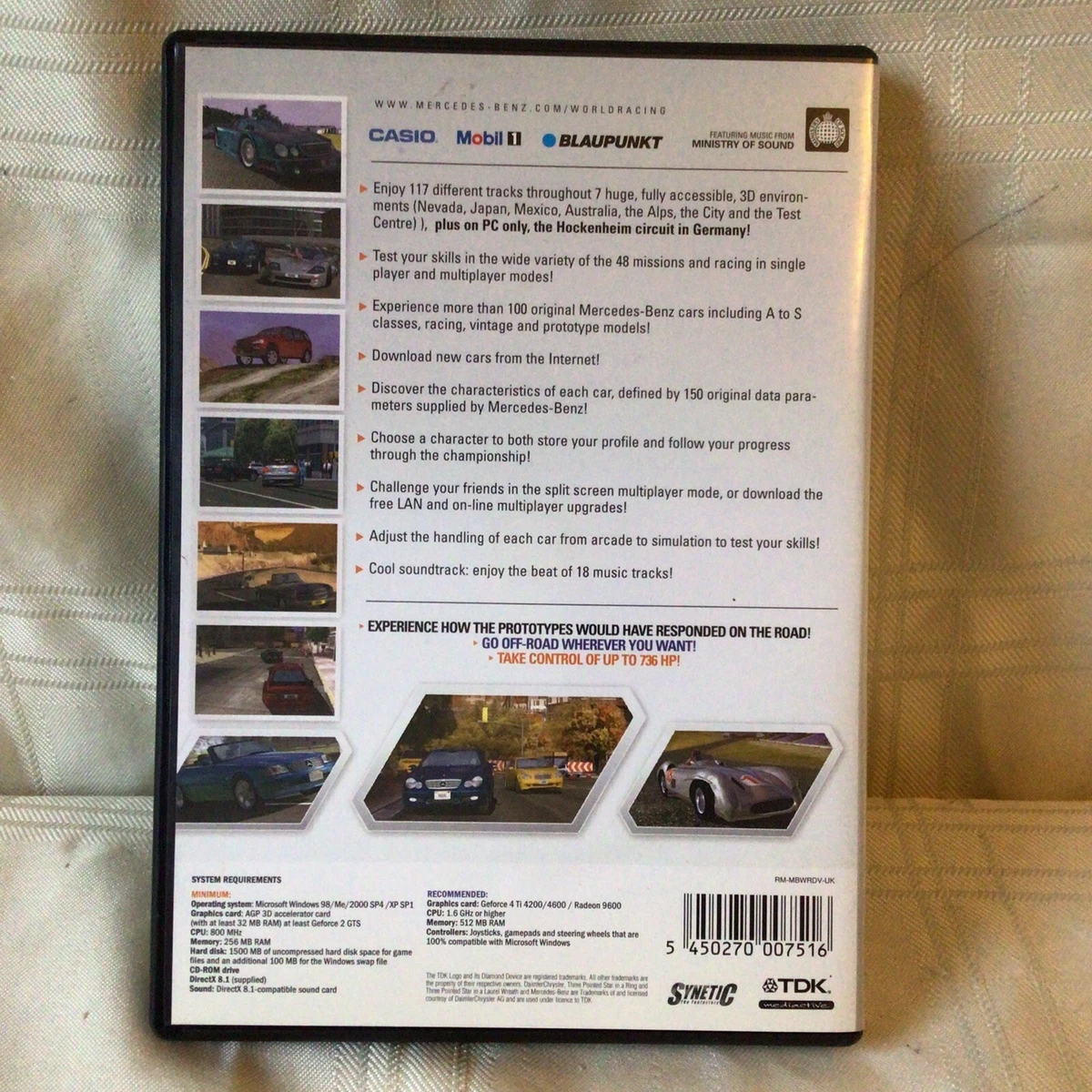 World Racing PC CD ROM For Mercedes Benz - 2 CD'S.61.