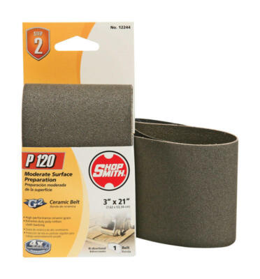 ALI INDUSTRIES 120 Grit Sanding Belt, 3 Inch X 21 Inch, Premium Ceramic Grain For Wood & Metal - View #14