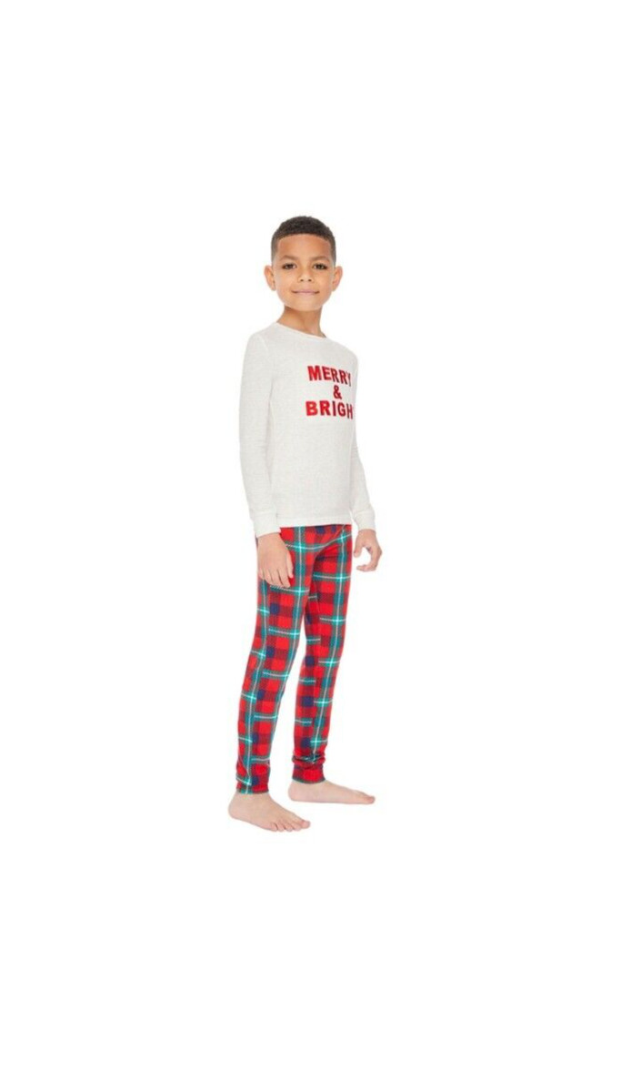 NEW Member's Mark Unisex Kid's Holiday Family Pajama Set Size 4