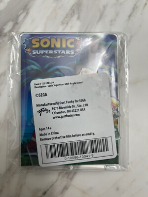 Sonic Superstars Acrylic Display Stand Preorder Bonus BRAND NEW