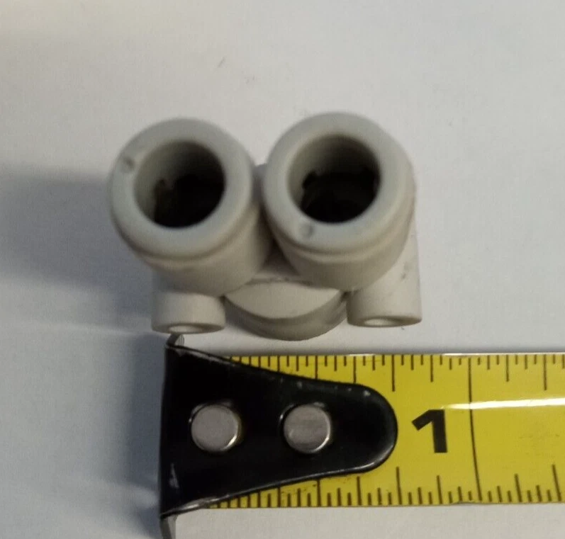 SMC KQ2U06-08A 6mmx6mmx8mm push-to-connect wye union **5-pack** - Image 4 of 4