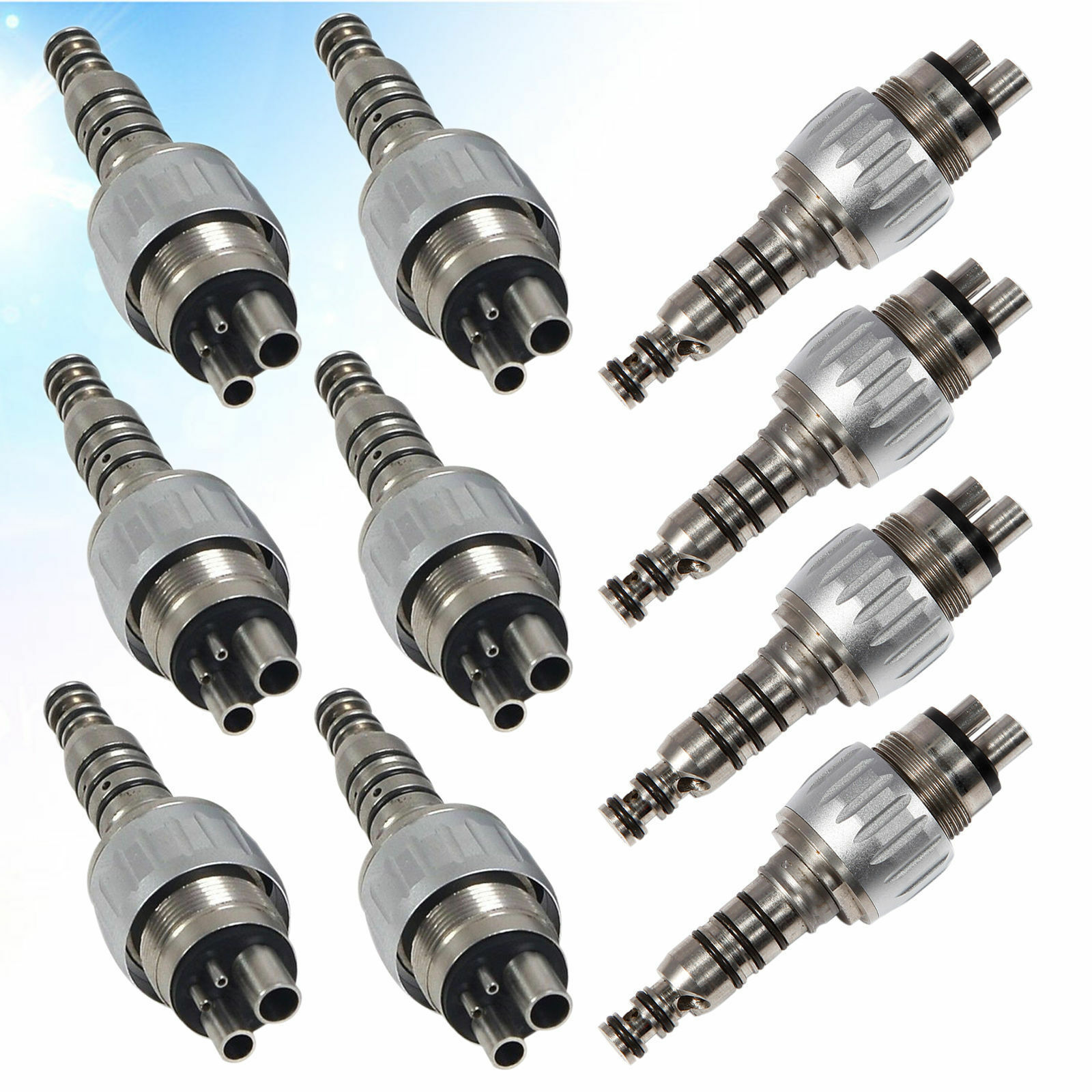 Dental Quick Coupler 4-Holes Connector Fit KaV LED E-generator Handpiece YDKKM