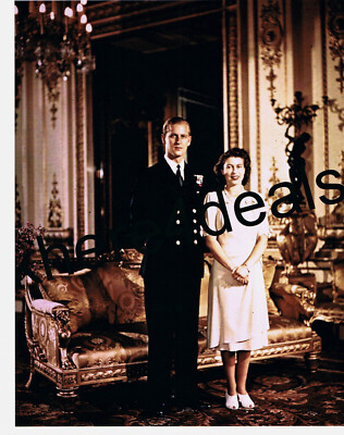 QUEEN ELIZABETH Photo 4x6 Prince Philip Engagement Royal England Collectibles