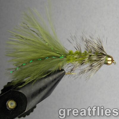 OLIVE Fly Fishing 12 One Dozen - Woolly Bugger Flies