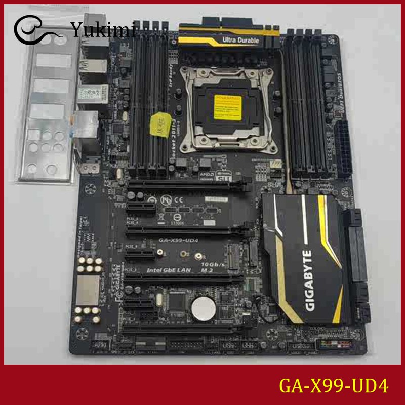 FOR GIGABYTE GA-X99-UD4 DDR4*8 LGA 2011-V3 128GB ATX Motherboard Test OK