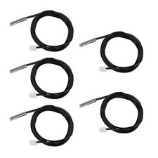 10K Temperature Sensor Probe, DROK 5pcs 1 Meter Waterproof Temp Sensor Probe, St