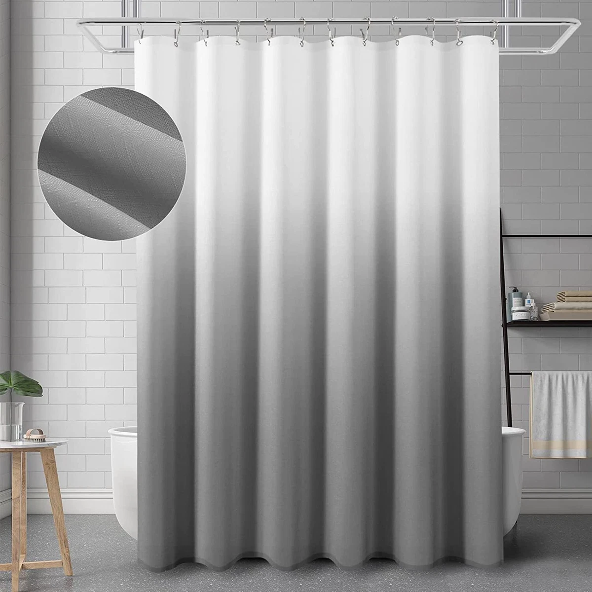 Grey Shower Curtain Grey and White Ombre Shower Curtains for Bathroom Luxury Ho