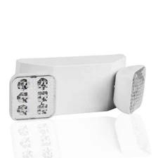 LED Emergency Lights , Exit Sign Light Adjustable Dual Head Battery Back-up UL