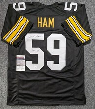PITTSBURGH STEELERS JACK HAM AUTOGRAPHED SIGNED INSCRIBED JERSEY JSA COA