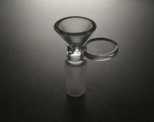 2PACK x 18mm Male Glass Bowl For Water Pipe Hookah Bong Replacement Head 2PACK