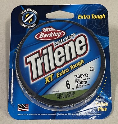 Berkley XTFS6-22 Trilene XT Lo-Vis 6lb Monofilament 330 Yard Fishing Line