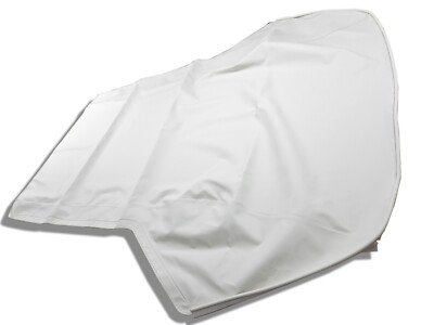 Fits Volkswagen Cabrio 1995-2000 SOFT Top (REUSE GLASS) HAARTZ WHITE Vinyl