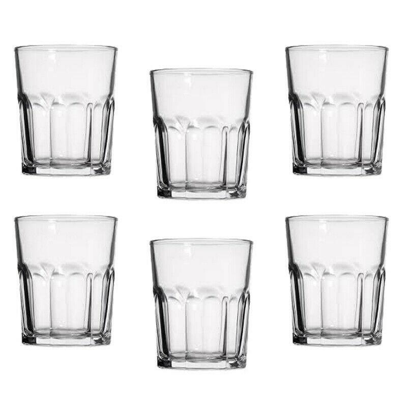 SET 6 BICCHIERI IN VETRO PER ACQUA VINO COCKTAI 30 CL CASA...