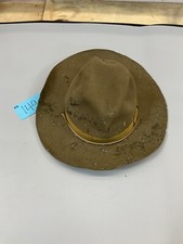 Vintage Boy Scout master wool hat 71/4 shows extensive wear bb149