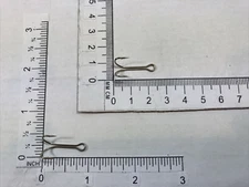 144pcs Fly Tying Double Hook for Jig Bass High Carbon SS Fishing Hook 4/0