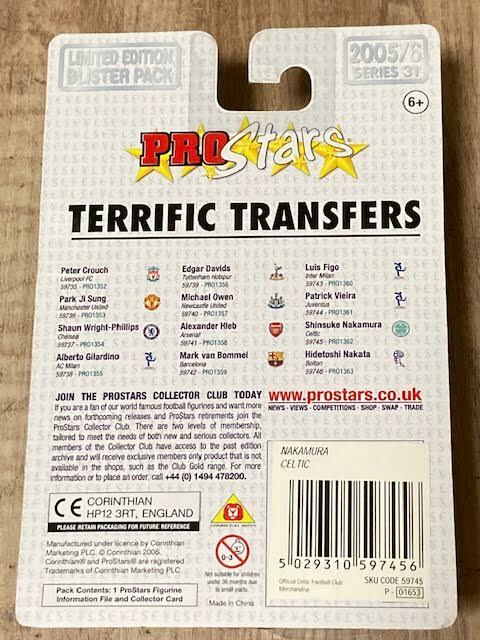 Corinthian Prostars Figure Terrific Transfers, Nakata, Nakayama
