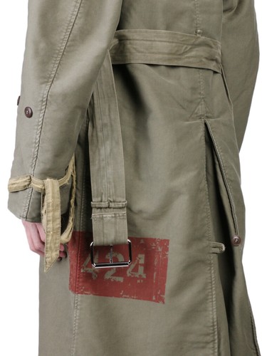 NUEVO $1350 SLAM JAM X 424 X ALPHA IND gabardina militar L XL, - Imagen 2 de 11