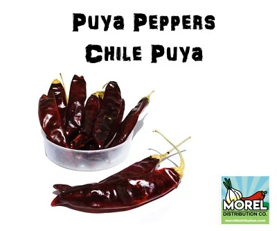 MOREL DISTRIBUTION COMPANY Dried Chile Puya Pepper (Chile Pulla) WT: 4 OZ 8 OZ 1 LB 2 LBS 5 LBS 10 LBS