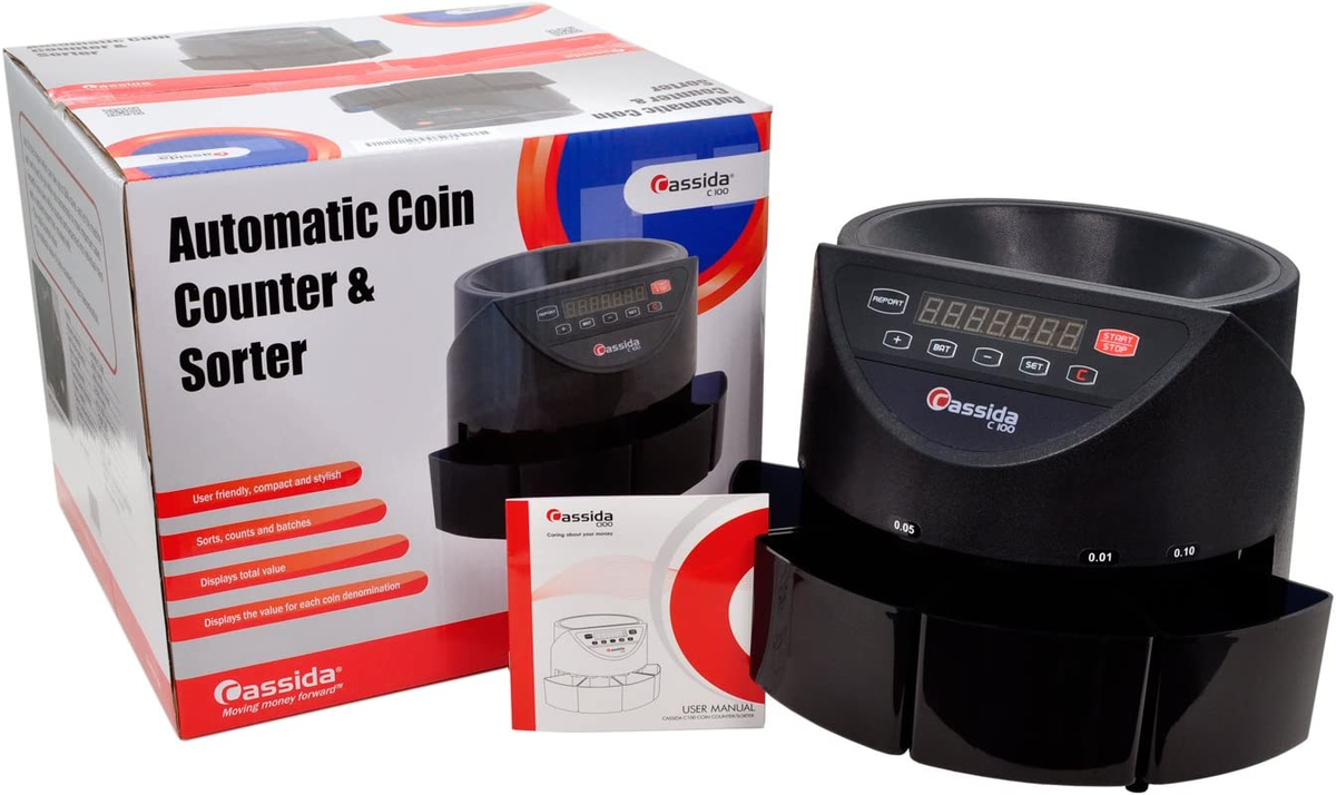 Electronic Automatic Coin Sorter Counter Separator Machine LED