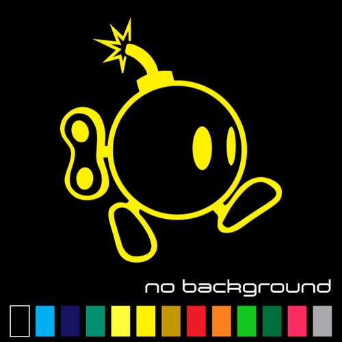 Bob-Omg Bomb Sticker Vinyl Decal Super Mario Bros Nintendo Car Window Wall Decor - Picture 6 of 17