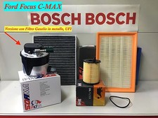 KIT TAGLIANDO 4 FILTRI FORD FOCUS C-MAX 1.6 TDCi 66kw 90cv HHDA HHDB dal 10/2005