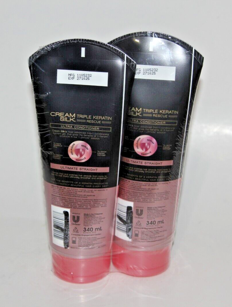 2) CREAM SILK TRIPLE KERATIN RESCUE ULTIMATE STRAIGHT 2) CREAM SILK TRIPLE KERATIN RESCUE ULTIMATE STRAIGHT